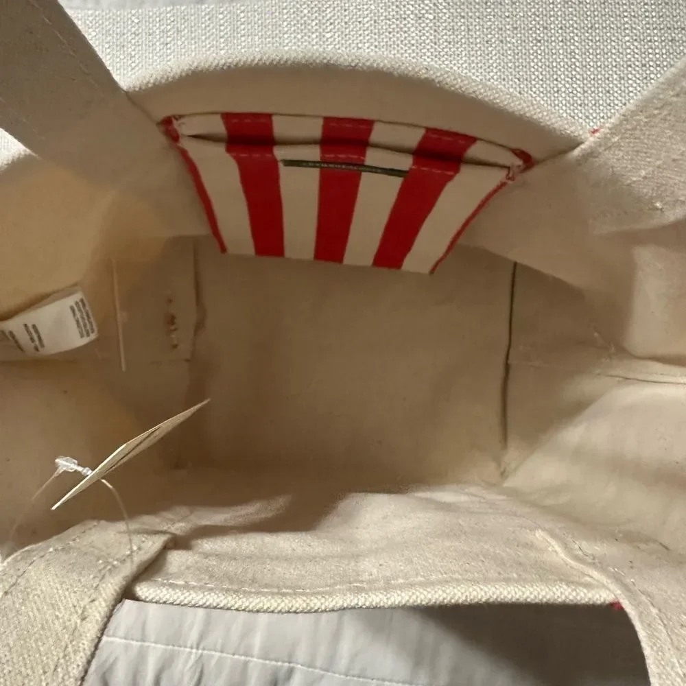 Anthropologie The Hartley Bloody Mary Beaded Cocktail Mini Cotton Canvas Tote - Picture 10 of 16